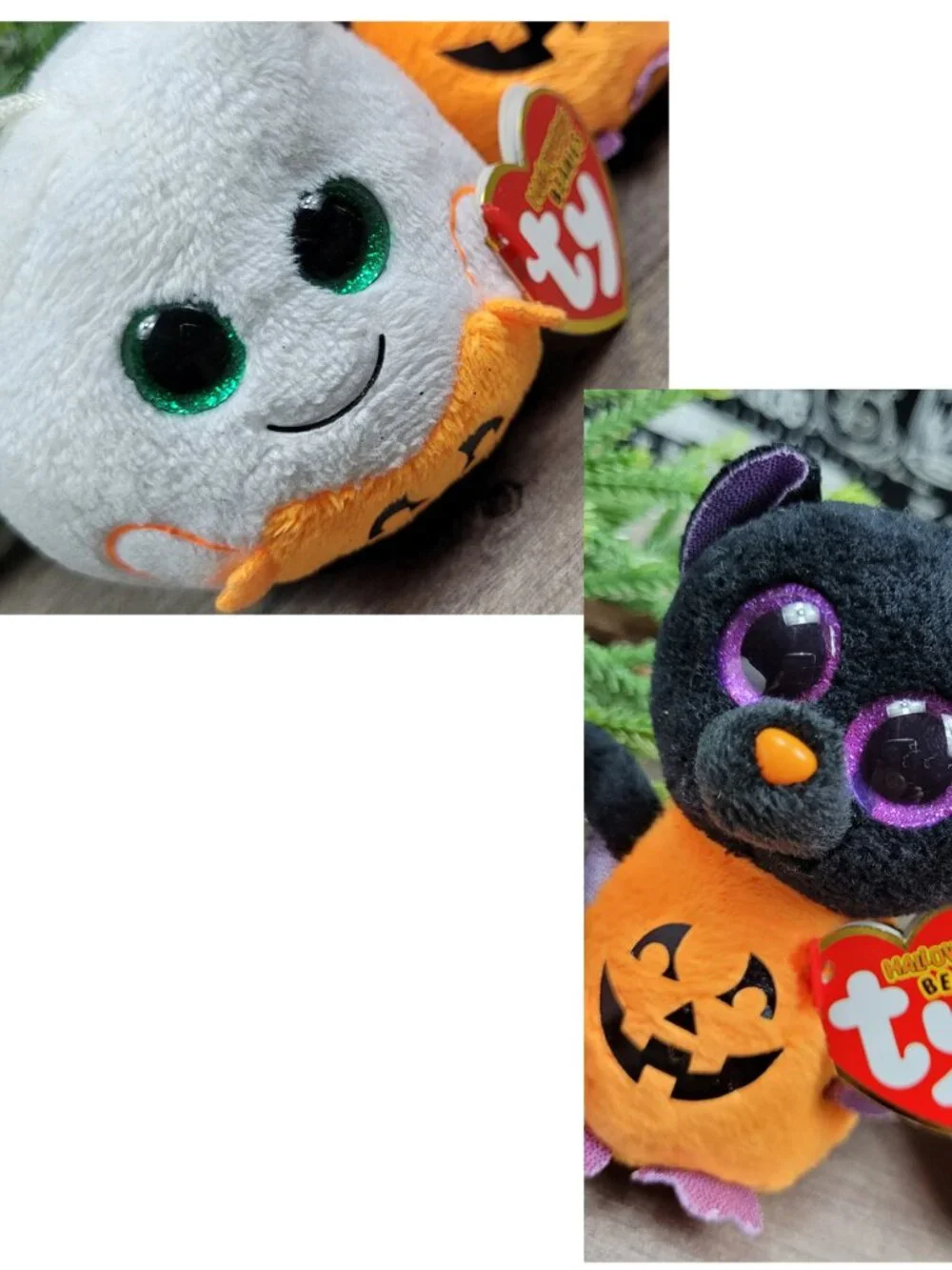Ty Halloween Treatsie Mystery & Batty Halloweenies Beanies NWT